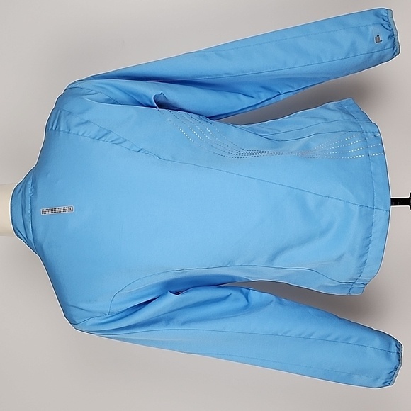 FILA Women's Sky Blue Mesh Lined Lightweight Zip Up Windbreaker Jacket Size S - Picture 3 of 16